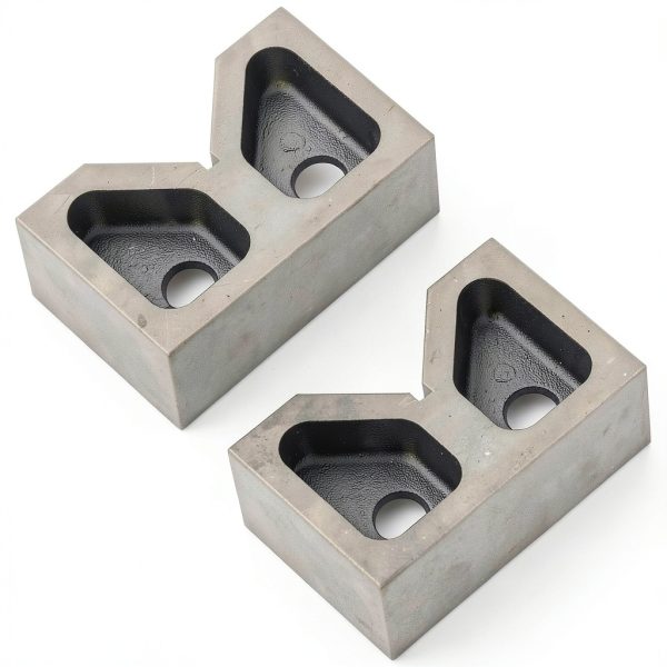 Kimllier 5 Inch Cast Iron V-Block Precision Workholding Tool-0