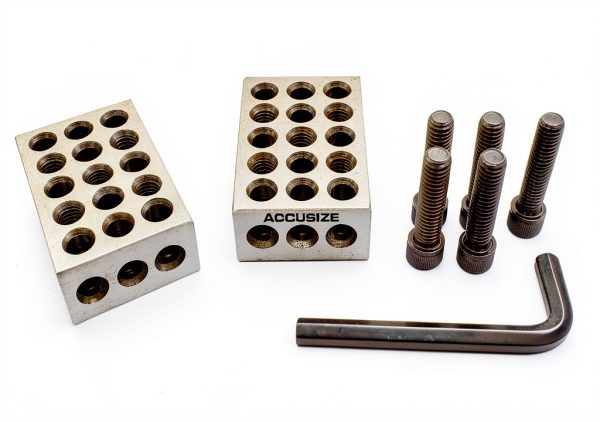 Accusize EG02-0408 Gage Block Set 2-Block 1-2-3 Color HRC 56-60-0
