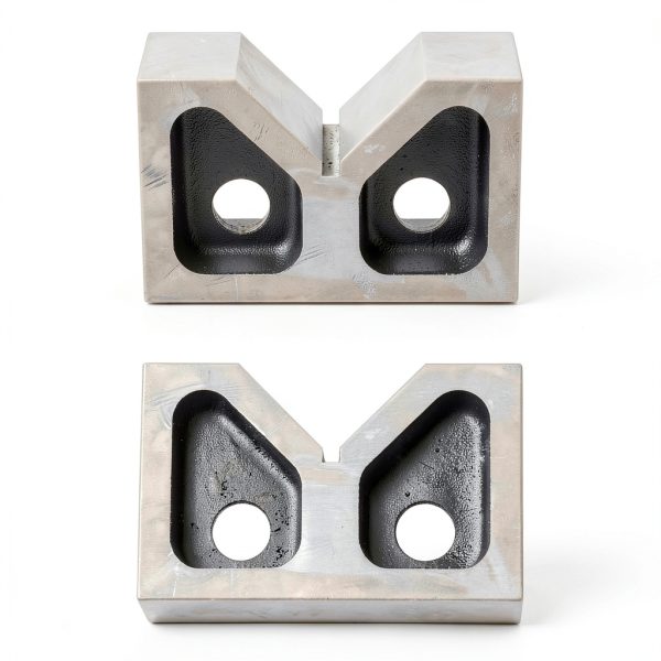 Kimllier 5 Inch Cast Iron V-Block Precision Workholding Tool-6