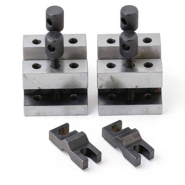 Thomletha V-Block Set with Clamps – 0.0002in Accuracy, Steel, 2‑Piece-2