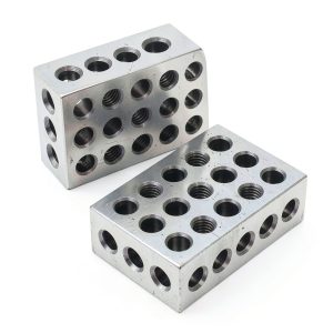 YKWYKW Precision Steel Gage Block Set 1-2-3 Drillblock with 23 Holes-0