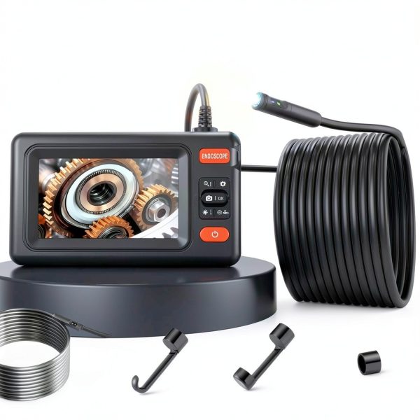 VXGDOE AH43‑1 4.3" HD Camera with 16.4ft Semi‑Rigid Borescope, 8 LED-6