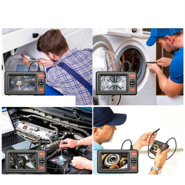 VXGDOE AH43‑1 4.3" HD Camera with 16.4ft Semi‑Rigid Borescope, 8 LED-5