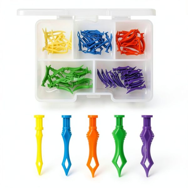 RWBATT Dental Diamond Matrix Wedges Plastic Double‑Sided 3 Pack-0