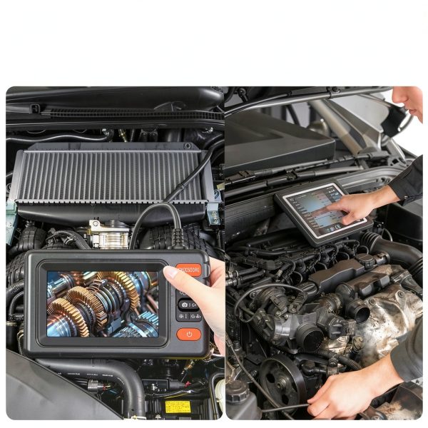 VXGDOE AH43‑1 4.3" HD Camera with 16.4ft Semi‑Rigid Borescope, 8 LED-4