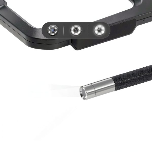 Teslong Two-Way Articulating Borescope, 5.5mm Slim Probe, 5.0'' Industrial Endoscope with Light, 5FT Flexible Snake Scope for Automotive, HVAC & Mechanics-6