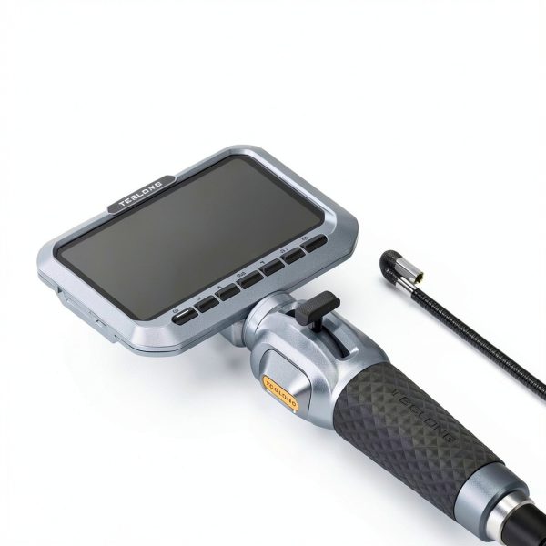 Teslong Two-Way Articulating Borescope, 5.5mm Slim Probe, 5.0'' Industrial Endoscope with Light, 5FT Flexible Snake Scope for Automotive, HVAC & Mechanics-7