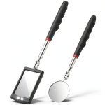 Frienda Lighted Telescoping Inspection Mirror 2 Piece LED Extension-0