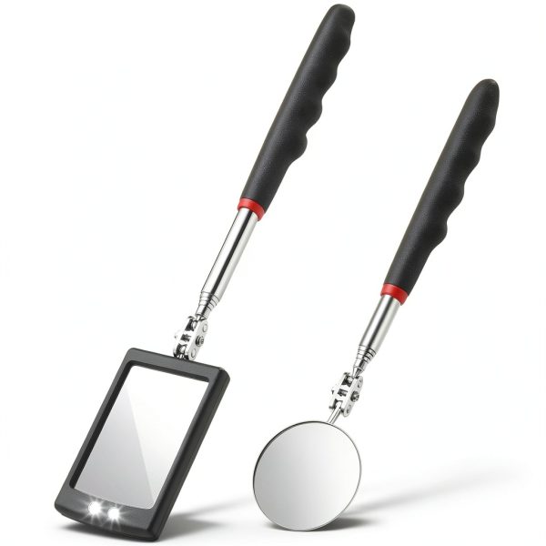Frienda Lighted Telescoping Inspection Mirror 2 Piece LED Extension-0