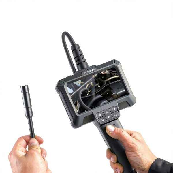 Endoscope Camera with Light - IP67 Waterproof Borescope Camera with 8 Adjustable LED Lights | 4.3" LCD Screen Borescope | HD 1080P Inspection Cameras with 16.5ft Semi-Rigid Cord Tools for Men-3