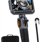 Teslong Two-Way Articulating Borescope, 5.5mm Slim Probe, 5.0'' Industrial Endoscope with Light, 5FT Flexible Snake Scope for Automotive, HVAC & Mechanics-0