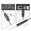 Endoscope Camera with Light, 1920P HD Borescope Inspection Camera with 8 Adjustable LEDs, IP67 Waterproof Semi-Rigid Snake Cable for Android, iPhone, and iPad(16.4ft, Single Lens)-2
