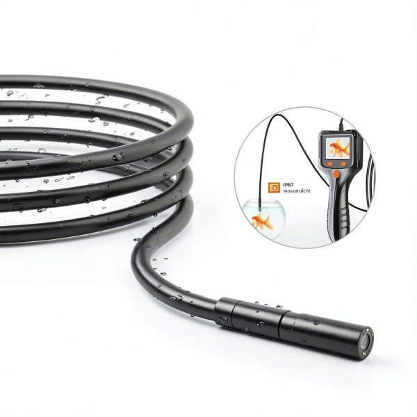 Daxiongmao Borescope，Endoscope Camera with Light, 1080P HD Borescope Tools with 8 Adjustable LED Lights, Endoscope with 11.5ft Semi-Rigid Snake Camera, Gadgets for Men-4