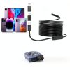 Endoscope Camera with Light, 1920P HD Borescope Inspection Camera with 8 Adjustable LEDs, IP67 Waterproof Semi-Rigid Snake Cable for Android, iPhone, and iPad(16.4ft, Single Lens)-4