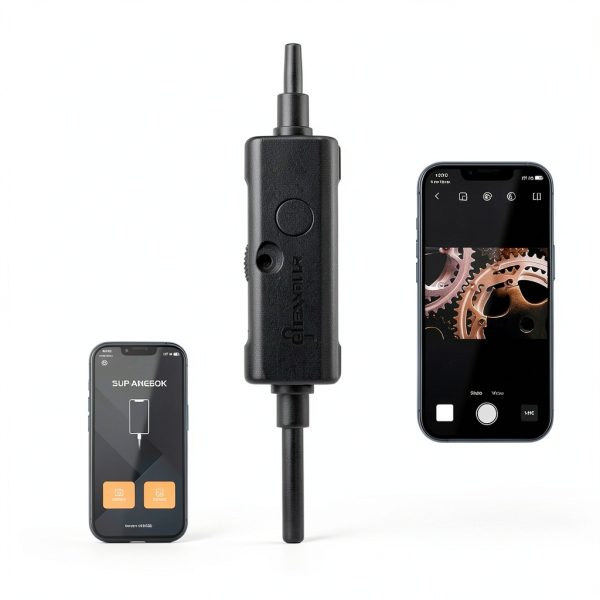 Endoscope Camera with Light, 1920P HD Borescope Camera for iPhone, 16.4 Ft Semi-Rigid Snake Camera - 8 Adjustable LEDs, IP67 Waterproof Inspection Tools for iOS and Android, Cool Gadgets for Men-6