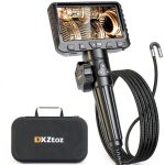 DXZtoz Two-Way Articulating Borescope with 0.33in Camera 5.5ft Display-0