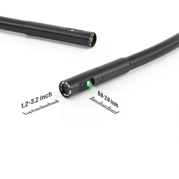 Teslong Dual Lens Endoscope with Light, Mechanic Borescope Inspection Camera, Fiber Optic Scope, Flexible Snake Probe for Automotive, HVAC, Wall & Home Inspections (16.5FT)-1